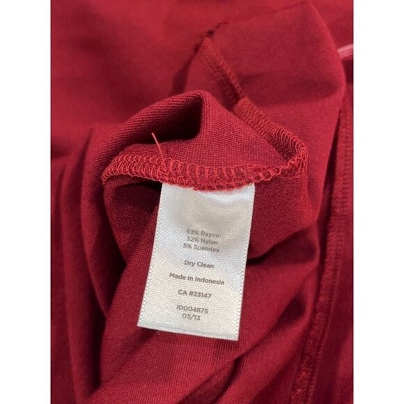 NWT Talbots Maroon Coral Short Sleeve Back Zipper Sheath Dress Women's Plus Size - Picture 9 of 10